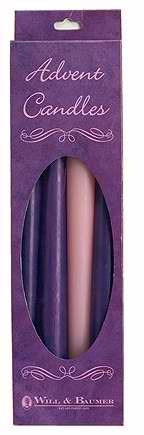 Candle-Advent Refill-Tapers-Hang Box-7/8