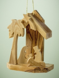 Ornament-Olive Wood-Nativity (2.5